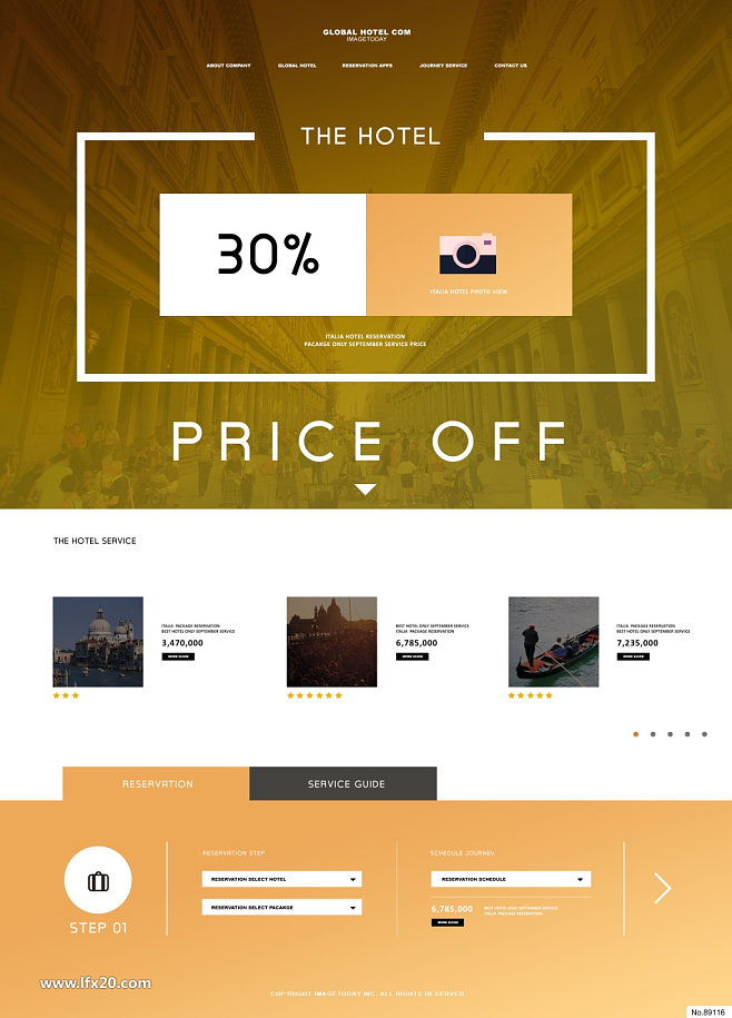 休閑度假簡約版式 為企業(yè)網(wǎng)頁設(shè)計(jì)注入清新與實(shí)用